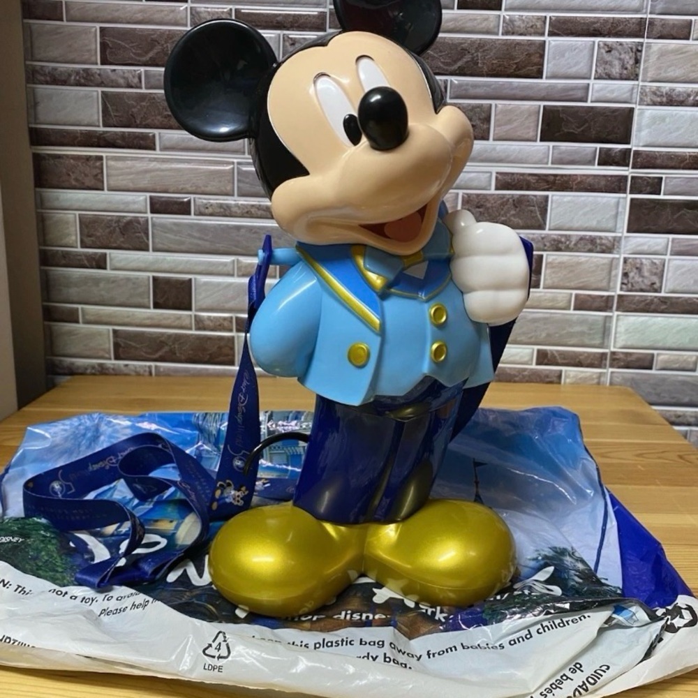 NEW Walt Disney World 50th Anniversary Celebration Mickey Mouse Popcorn Bucket